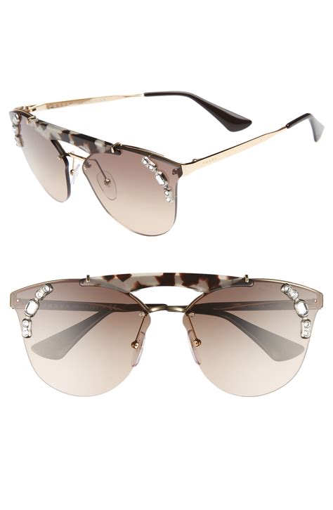 rimless Prada sunglasses